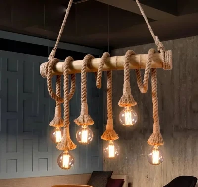 Hemp Rope Pendant Lights Vintage Retro Loft Industrial Hanging Lamp for Living Room Kitchen Home Light Fixtures Decor Luminaire
Hemp Rope Pendant Lights Vintage Retro Loft Industrial Hanging Lamp for Living Room Kitchen Home Light Fixtures Decor Luminaire