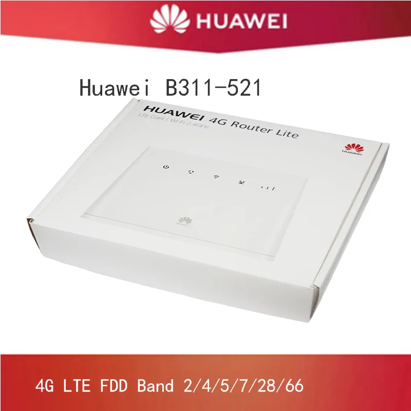 Беспроводной маршрутизатор HUAWEI B311 B311-521, 4G LTE, Sim-карта, LTE CAT4, Wi-Fi, 2,4 ГГц, 150 Мбит/с, pk, HUAWEI B310S-518
Беспроводной маршрутизатор HUAWEI B311 B311-521, 4G LTE, Sim-карта, LTE CAT4, Wi-Fi, 2,4 ГГц, 150 Мбит/с, pk, HUAWEI B310S-518