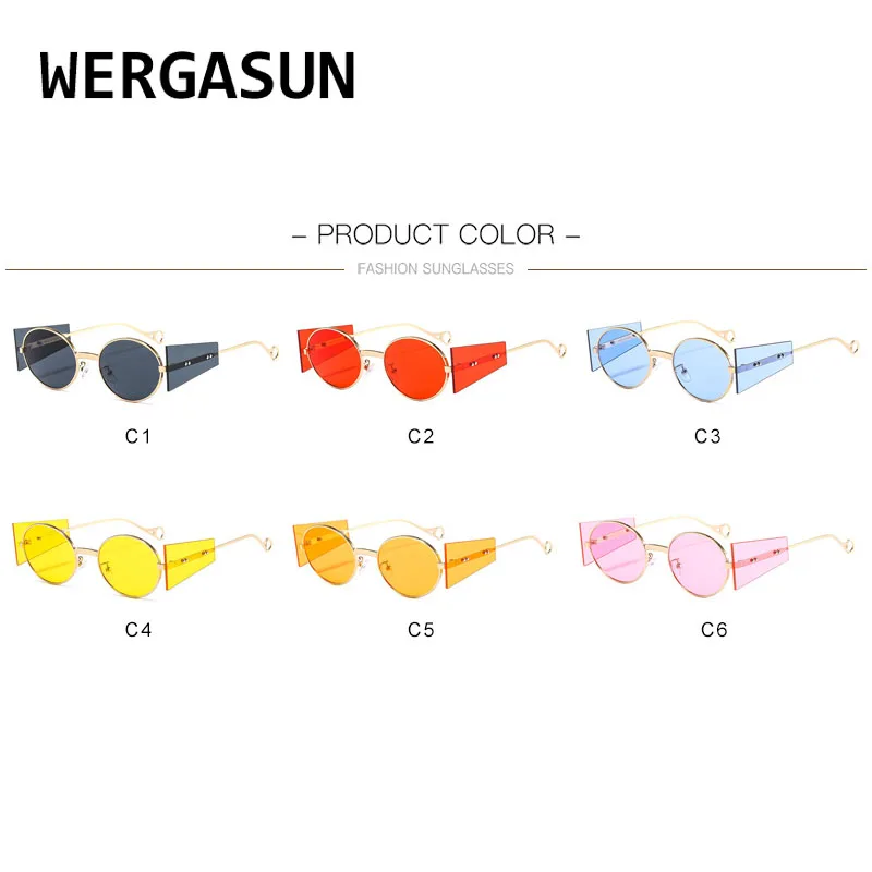WERGASUN Classic New Punk Sunglasses Women Mirror Round Metal Sun Glasses Vintage Men New Spring Glasses Uv400
WERGASUN Classic New Punk Sunglasses Women Mirror Round Metal Sun Glasses Vintage Men New Spring Glasses Uv400