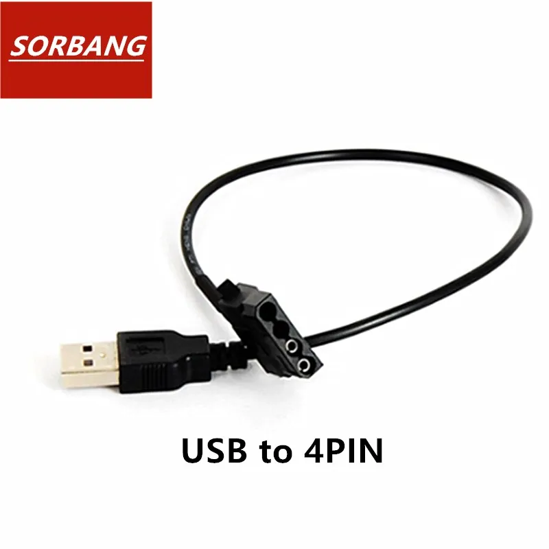 SORBANG Питание вентилятор USB кабель для передачи данных IDE/SATA 4pin 30 см 5V порт адаптер