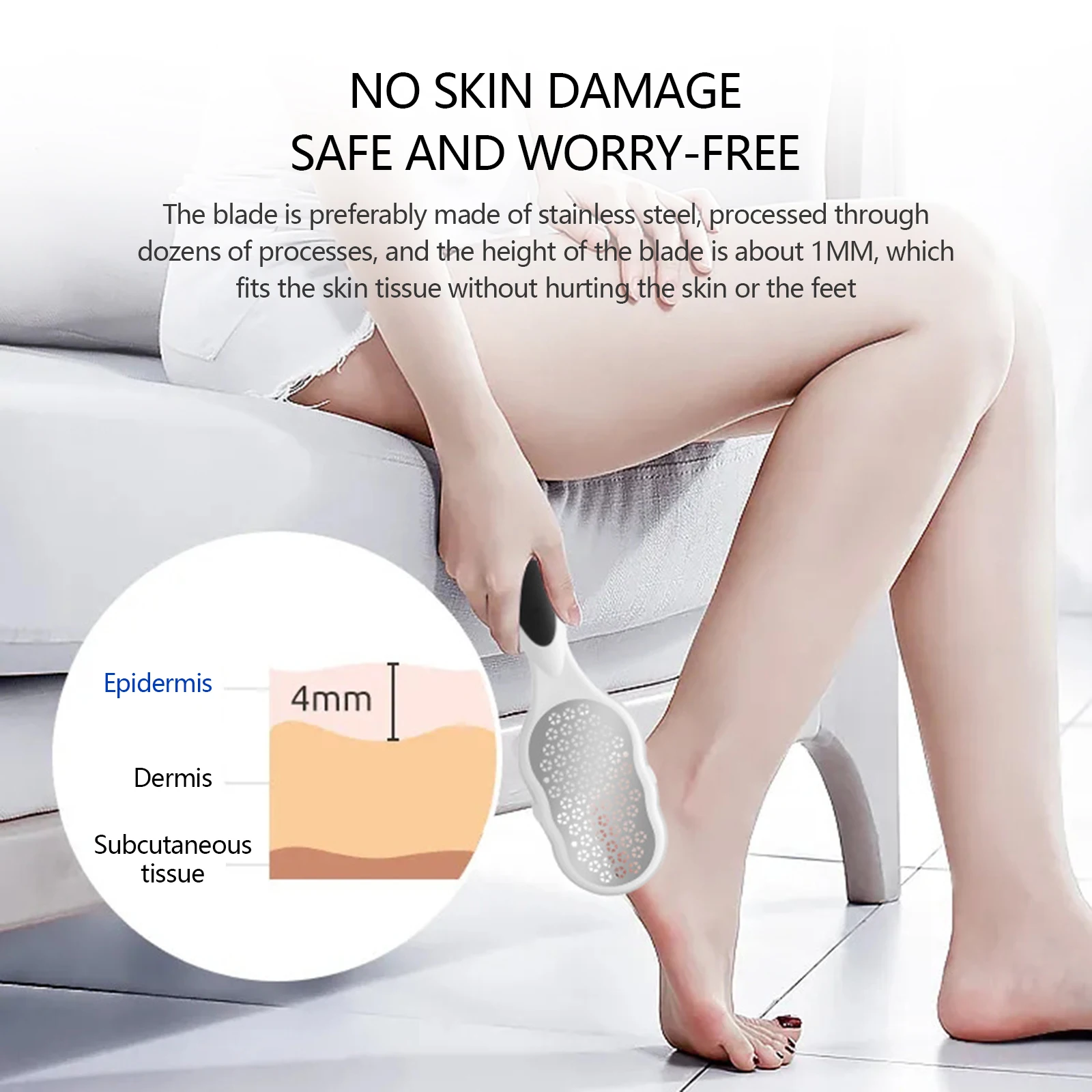 Stainless Steel Wear-resistant Callus Remover Foot File Scraper Portable Multifunctional Foot File Household Foot Care Tool
Stainless Steel Wear-resistant Callus Remover Foot File Scraper Portable Multifunctional Foot File Household Foot Care Tool