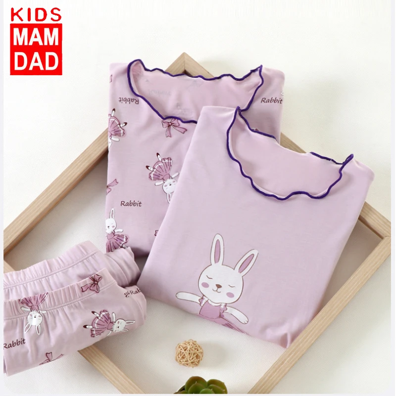 KMD Four Seasons Girls Cartoon Pajamas Set Children's Short Sleeve Cotton T-shirt and Pants Two-pieces Pajamas Sleepwear Clothes
KMD Four Seasons Girls Cartoon Pajamas Set Children's Short Sleeve Cotton T-shirt and Pants Two-pieces Pajamas Sleepwear Clothes
