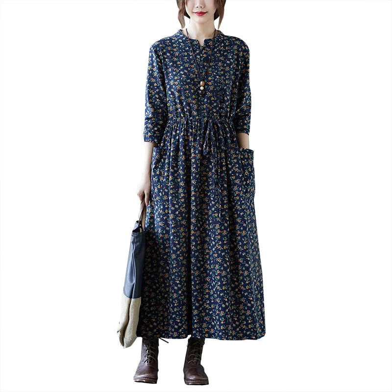 2021 Autumn Winter Women's Dress Plus Size Vintage Floral Long Sleeve Casual Office Elegant Ladies Fashion Dresses
2021 Autumn Winter Women's Dress Plus Size Vintage Floral Long Sleeve Casual Office Elegant Ladies Fashion Dresses