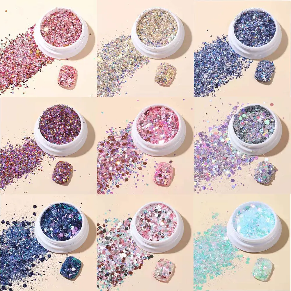 DIY Sparkly Silver Hexagon Nail Glitter Chunky Flakes Nail Art Sequins Chrome Powder
DIY Sparkly Silver Hexagon Nail Glitter Chunky Flakes Nail Art Sequins Chrome Powder