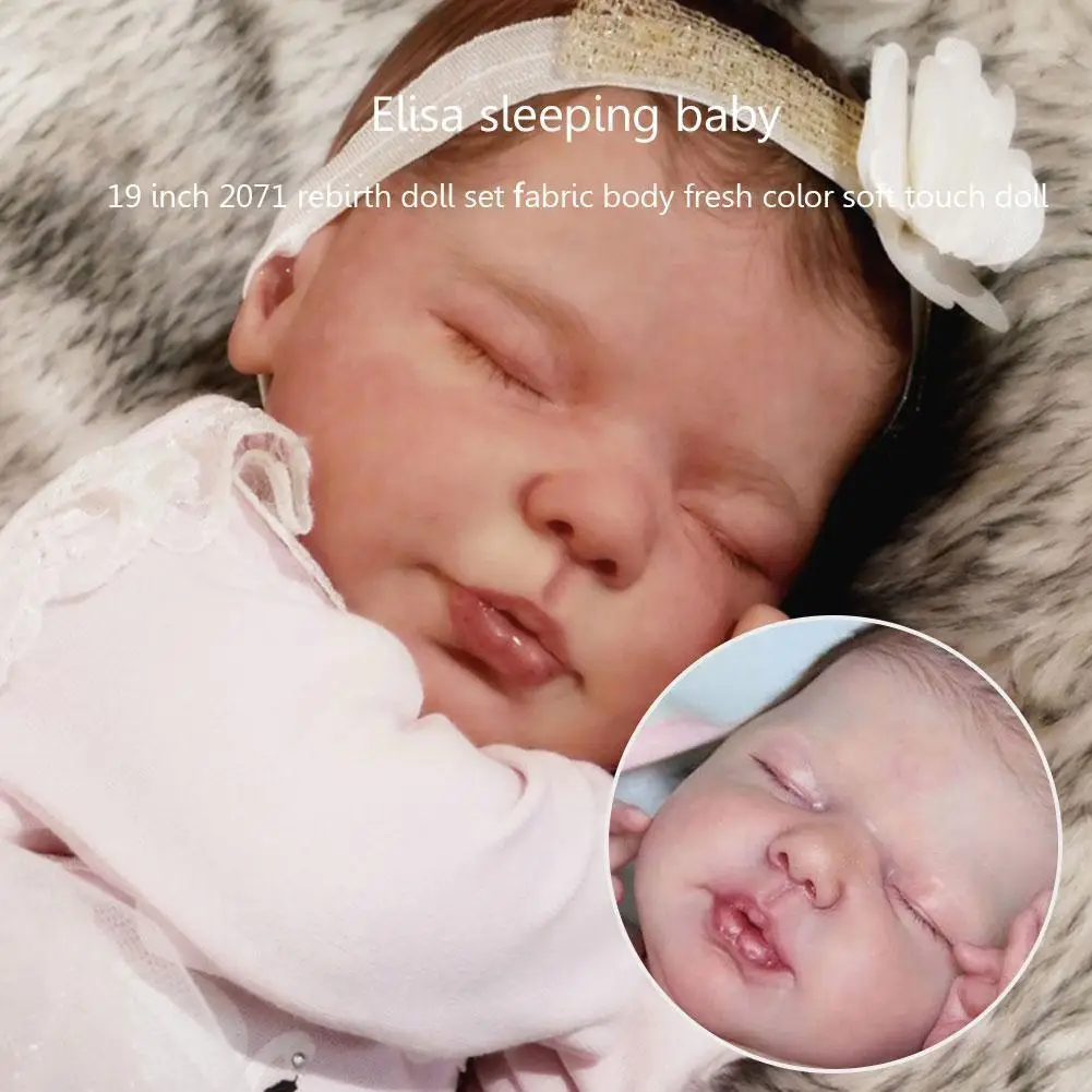 19inch Girl Baby Lifelike Soft Silicone Vinyl Sleeping Toy Cloth Elisa With K7a1
19inch Girl Baby Lifelike Soft Silicone Vinyl Sleeping Toy Cloth Elisa With K7a1