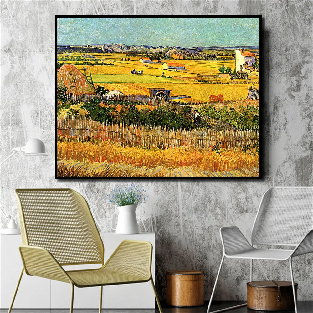 Famous Painter Golden Field Oil Canvas Paintings Ripe Paddy Poster and Print Wall Art Picture for Living Home Decoration
Famous Painter Golden Field Oil Canvas Paintings Ripe Paddy Poster and Print Wall Art Picture for Living Home Decoration