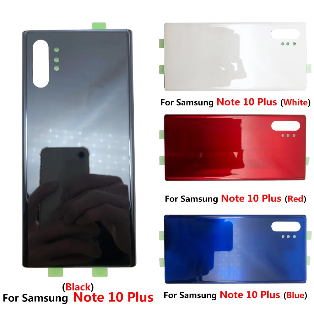 5Pcs, Original For Samsung Galaxy Note 10 Plus Housing Case Replacement Battery Back Glass Cover With Adhesive Sticker + Logo
5Pcs, Original For Samsung Galaxy Note 10 Plus Housing Case Replacement Battery Back Glass Cover With Adhesive Sticker + Logo
