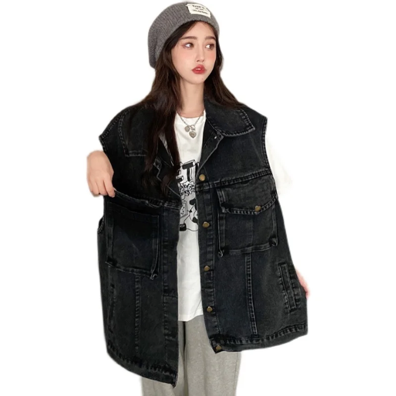 #9140 Vintage Sleeveless Jean Jackets For Women Plus Size Loose Cotton Jacket Coat Ladies Retro Top Spring Summer Denim Coat
#9140 Vintage Sleeveless Jean Jackets For Women Plus Size Loose Cotton Jacket Coat Ladies Retro Top Spring Summer Denim Coat