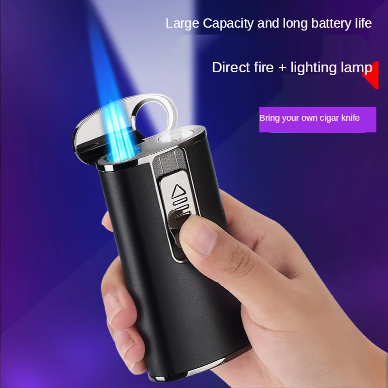 Gas Lighters Windproof Creative Cool Fashion Multi-functional Gas Three Head Straight Charger Send Boyfriend Gift
Gas Lighters Windproof Creative Cool Fashion Multi-functional Gas Three Head Straight Charger Send Boyfriend Gift