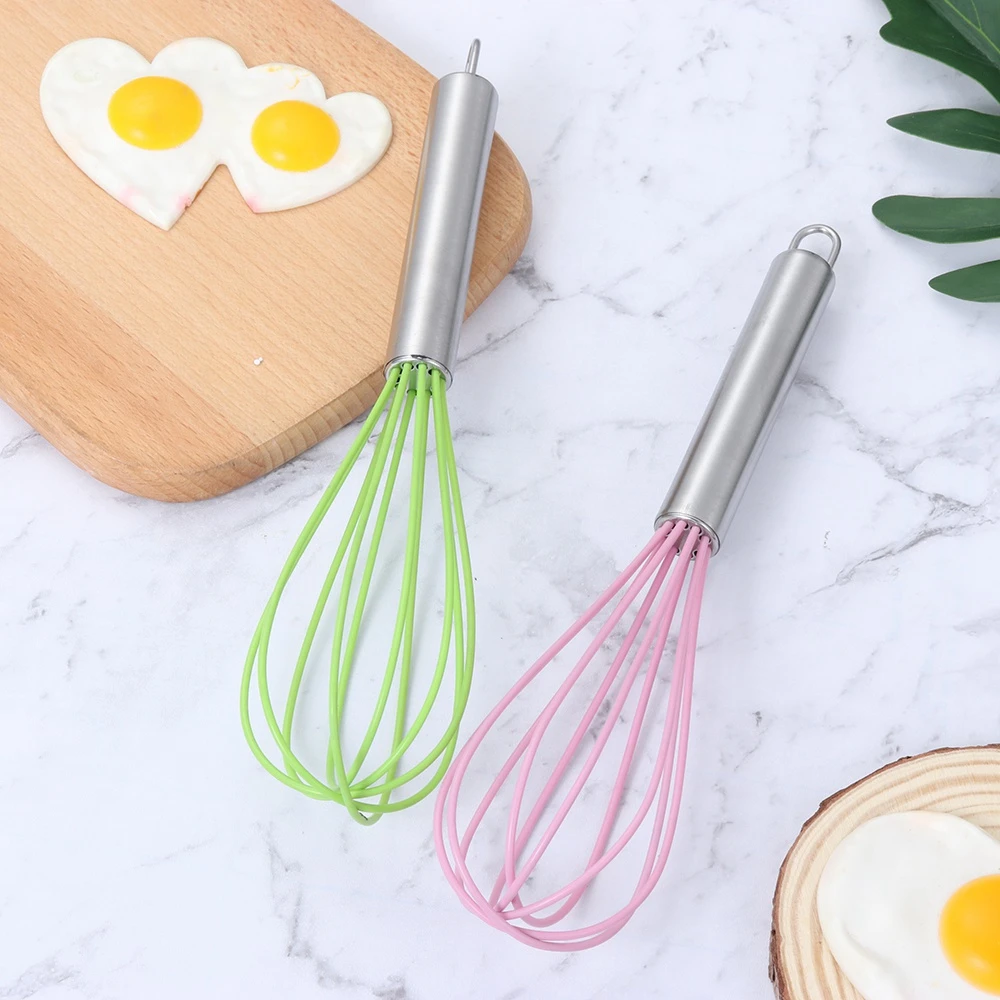 Silicone Whisk Mixer Balloon Wire Hand Egg Beater Kitchen Tools Cookware Cream Butter Whisk Cooking Tools Stainless Steel
Silicone Whisk Mixer Balloon Wire Hand Egg Beater Kitchen Tools Cookware Cream Butter Whisk Cooking Tools Stainless Steel