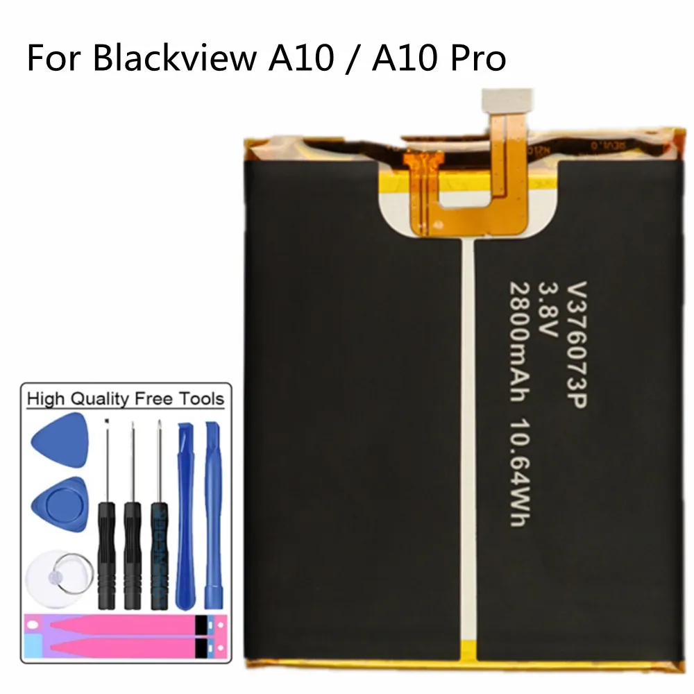 High Quality V376073P Battery For Blackview A10 & Blackview A10 Pro 5.0inch 2800mAh Phone Battery + Tools
High Quality V376073P Battery For Blackview A10 & Blackview A10 Pro 5.0inch 2800mAh Phone Battery + Tools
