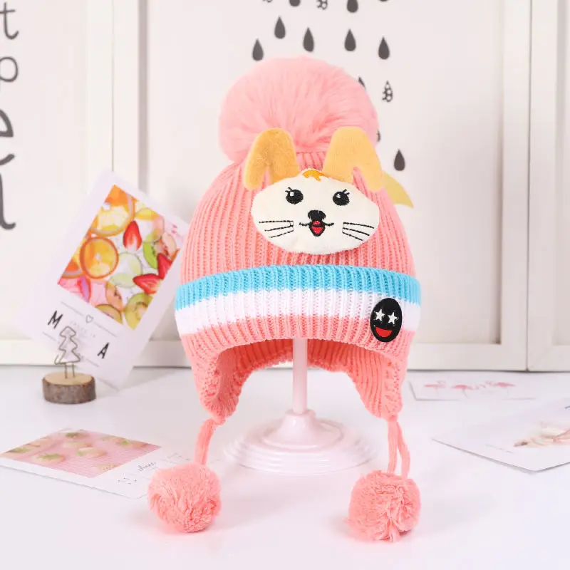 2021 New Baby Ear Warm Hat Cute Kids Knitted Hat Thick Warm Baby Girl Boy Hat Beanie Winter healthy Caps Bonnet Muts For Newborn 
2021 New Baby Ear Warm Hat Cute Kids Knitted Hat Thick Warm Baby Girl Boy Hat Beanie Winter healthy Caps Bonnet Muts For Newborn