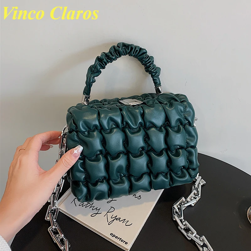 Folds Plaid 2021 Hit Thick Chain Small Tote Clutch PU Leather Crossbody Shoulder Bag for Women Winter Brand Handbags Mini Bag
Folds Plaid 2021 Hit Thick Chain Small Tote Clutch PU Leather Crossbody Shoulder Bag for Women Winter Brand Handbags Mini Bag
