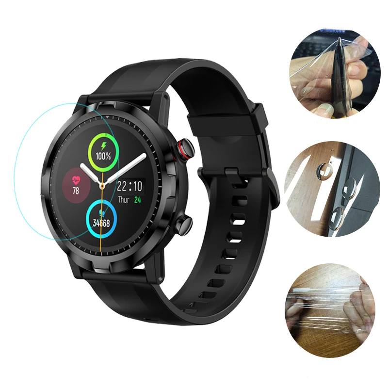 

5pcs Anti-shock Soft TPU Clear Protective Film For Haylou RT LS05S Bluetooth Smartwatch Men Sports Full Screen Protector Cover