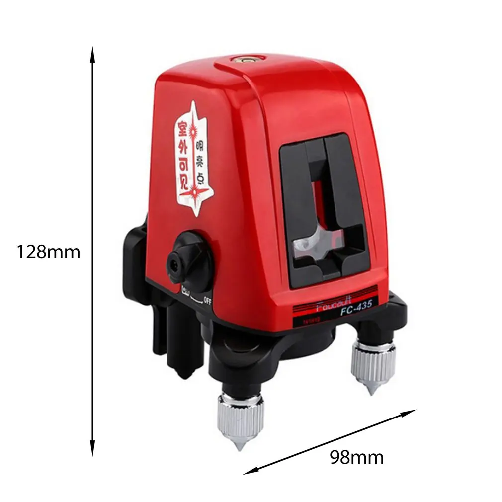 AK435 360 Degree Self-leveling Cross Laser Level 2 Red Lines 1 Point Compatible Rotary Horizontal Vertical Laser Levels Meter
AK435 360 Degree Self-leveling Cross Laser Level 2 Red Lines 1 Point Compatible Rotary Horizontal Vertical Laser Levels Meter