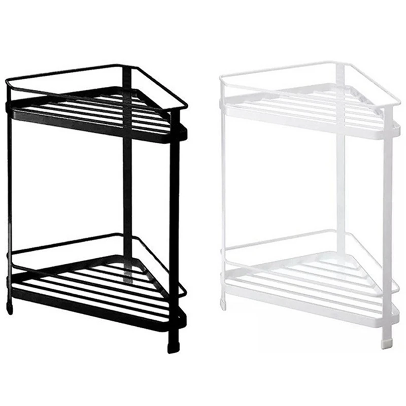 Double Layer Iron Triple-cornered Corner Shelf Storage Rack Bathroom Kitchen Home Supplies Organizer Holder
Double Layer Iron Triple-cornered Corner Shelf Storage Rack Bathroom Kitchen Home Supplies Organizer Holder