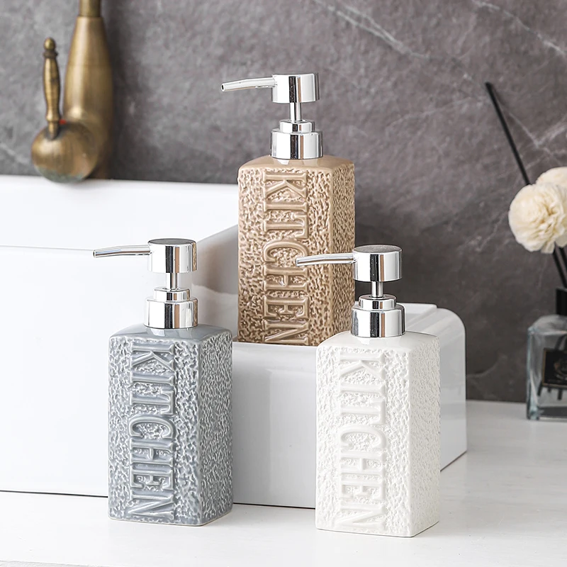 Nordic Bathroom Accessories Embossed Ceramic Hand Sanitizer Bottle Shampoo Bottle Liquid Soap Dispensers дозатор для кухни
Nordic Bathroom Accessories Embossed Ceramic Hand Sanitizer Bottle Shampoo Bottle Liquid Soap Dispensers дозатор для кухни