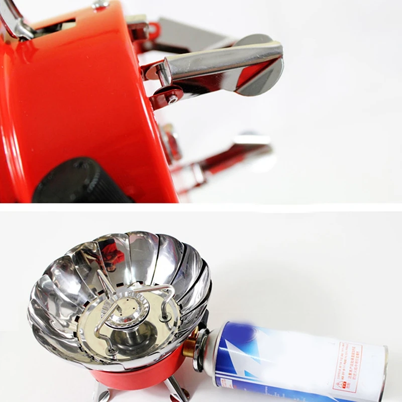 4 Type Windproof Stove Cooker Cookware Gas Burners For Camping Picnic Cookout Bbq | Спорт и развлечения
