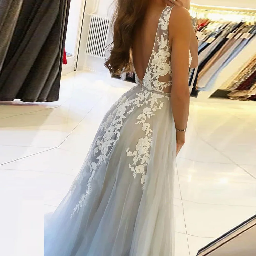 BEPEITHY V Neck Long Prom Dresses 2021 For Women Sexy Gray Summer Backless White Lace Dubai Evening Party Gown New
BEPEITHY V Neck Long Prom Dresses 2021 For Women Sexy Gray Summer Backless White Lace Dubai Evening Party Gown New