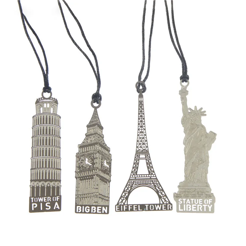 Статуя Эйфелевой башни Лондона Elizabeth металлические маркеры для книг