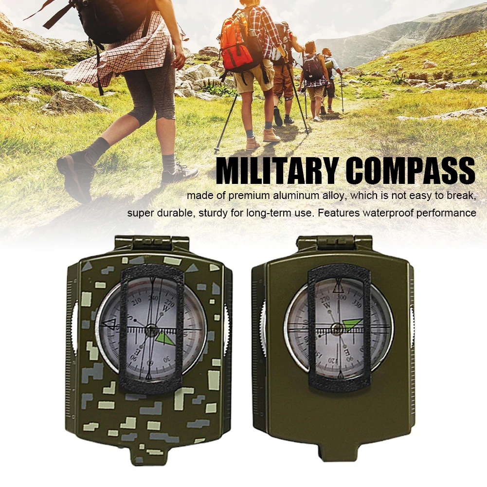 Military Compass Waterproof Tactical Survival Compass with Pouch High Precision for Camping Navigation Orienteering Equipment
Military Compass Waterproof Tactical Survival Compass with Pouch High Precision for Camping Navigation Orienteering Equipment