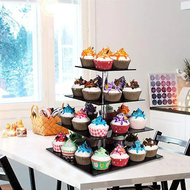 4 Layers Square Acrylic Cake Stand Cupcake Holder Shelf Stackable Detachable Wedding Birthday Party Cup Cake Display Holder
4 Layers Square Acrylic Cake Stand Cupcake Holder Shelf Stackable Detachable Wedding Birthday Party Cup Cake Display Holder