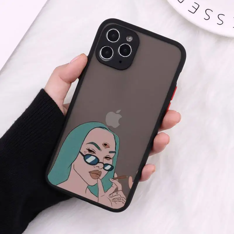 Demon woman bad girl smoking eyes Phone Cases Matte Transparent For iPhone 12 Mini 11 Pro XR XS Max 7 8 Plus 
Demon woman bad girl smoking eyes Phone Cases Matte Transparent For iPhone 12 Mini 11 Pro XR XS Max 7 8 Plus