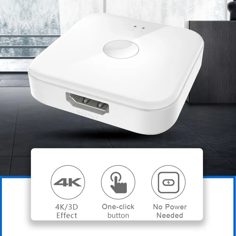 4K HDMI переключатель 2 порта двунаправленный 2x1 сплиттер порты Sup Ultra HD 1080P 3D HDCP для PS4