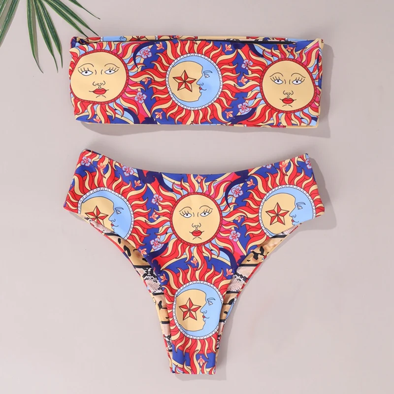 Female Sexy Open Back Wrap Chest Split Swimsuit Female Print High Waist Bikini Red
Female Sexy Open Back Wrap Chest Split Swimsuit Female Print High Waist Bikini Red