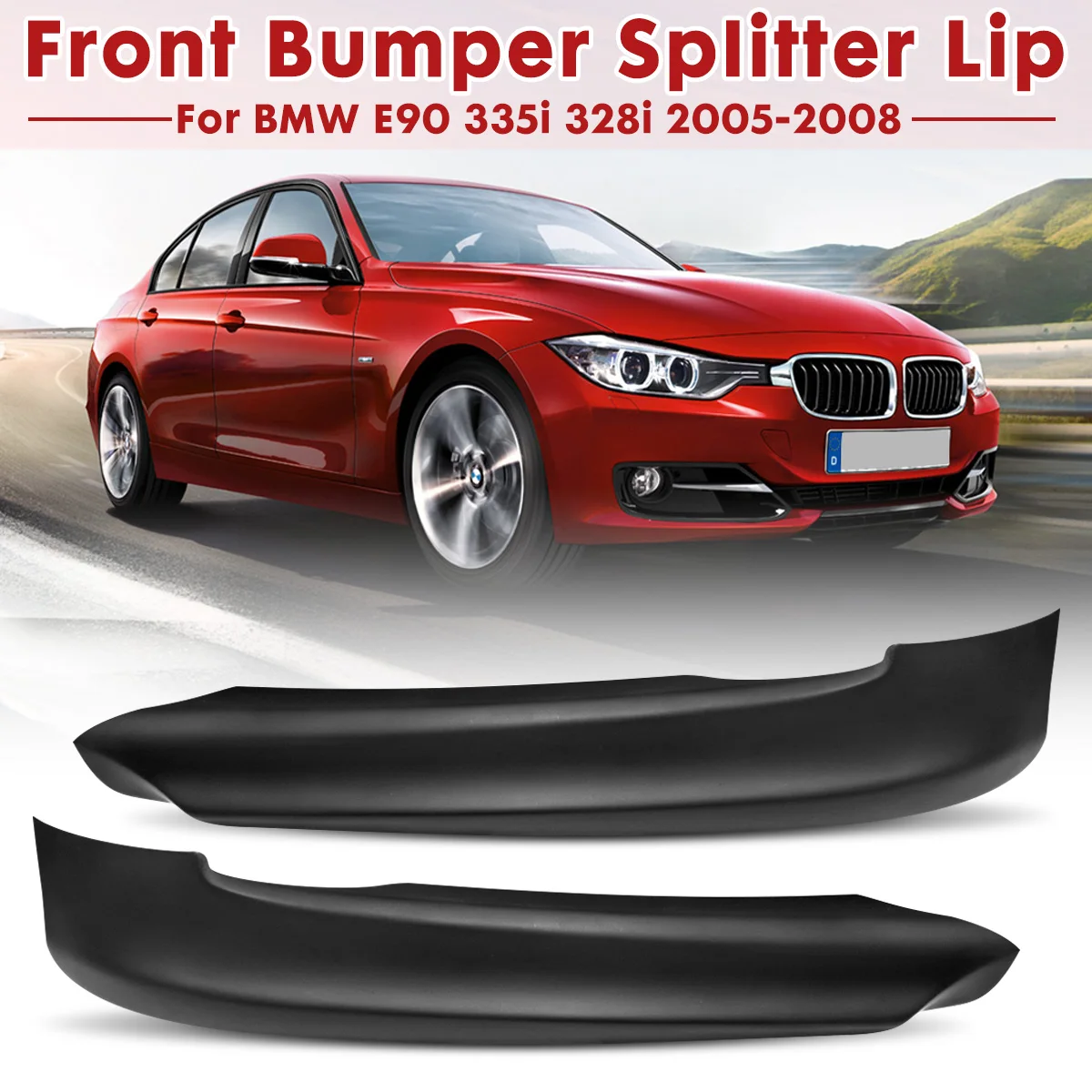 Black Car Front Bumper Lip Splitter Diffuser Protector Guard For BMW E90 325i 335i 328i 330i 2005-2008 Front Bumper Splitters
Black Car Front Bumper Lip Splitter Diffuser Protector Guard For BMW E90 325i 335i 328i 330i 2005-2008 Front Bumper Splitters