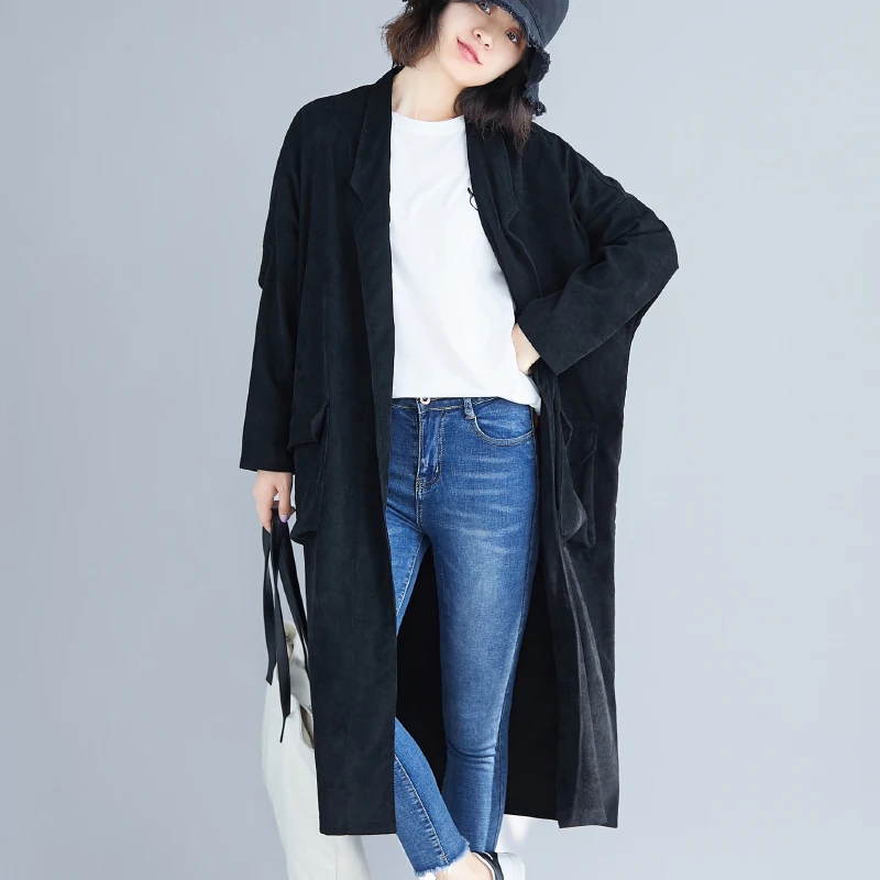 2021 New Spring Autumn Women Fashion Windbreaker Female Plus Large Long Corduroy Trench Outwear Suit Coat Cardigan Clothes
2021 New Spring Autumn Women Fashion Windbreaker Female Plus Large Long Corduroy Trench Outwear Suit Coat Cardigan Clothes