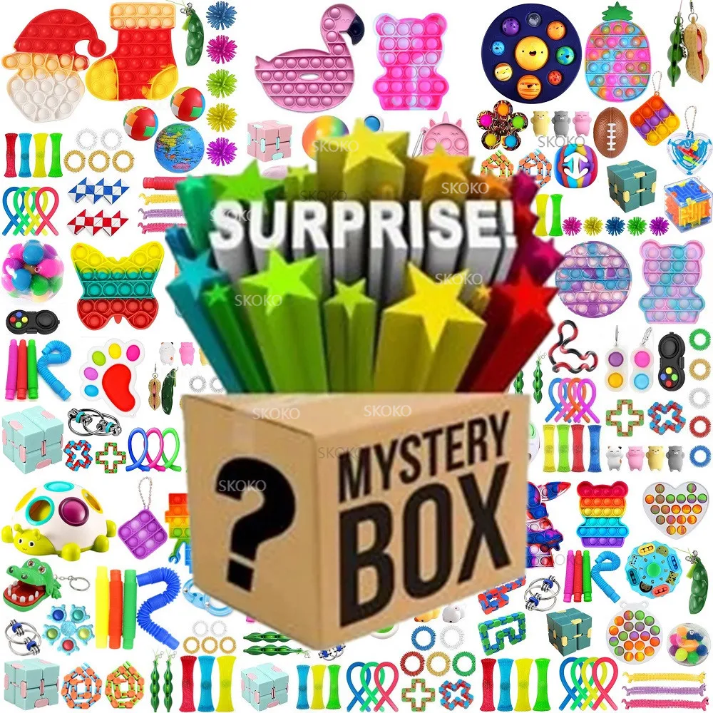 New Year 2022 Lucky Mystery Box Random 5-20pcs Fidget Toy Kids Adult Surprise Gift Fidget Anti Stress Novelty Christmas Gifts 
New Year 2022 Lucky Mystery Box Random 5-20pcs Fidget Toy Kids Adult Surprise Gift Fidget Anti Stress Novelty Christmas Gifts