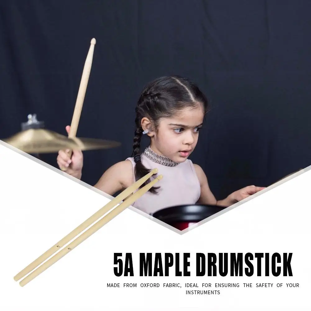 2pcs Maple Wood Drum Sticks 5A Drumsticks for Percussion Musical Instruments Music Band Accessories Tools Wood Color 40x1.4cm
2pcs Maple Wood Drum Sticks 5A Drumsticks for Percussion Musical Instruments Music Band Accessories Tools Wood Color 40x1.4cm