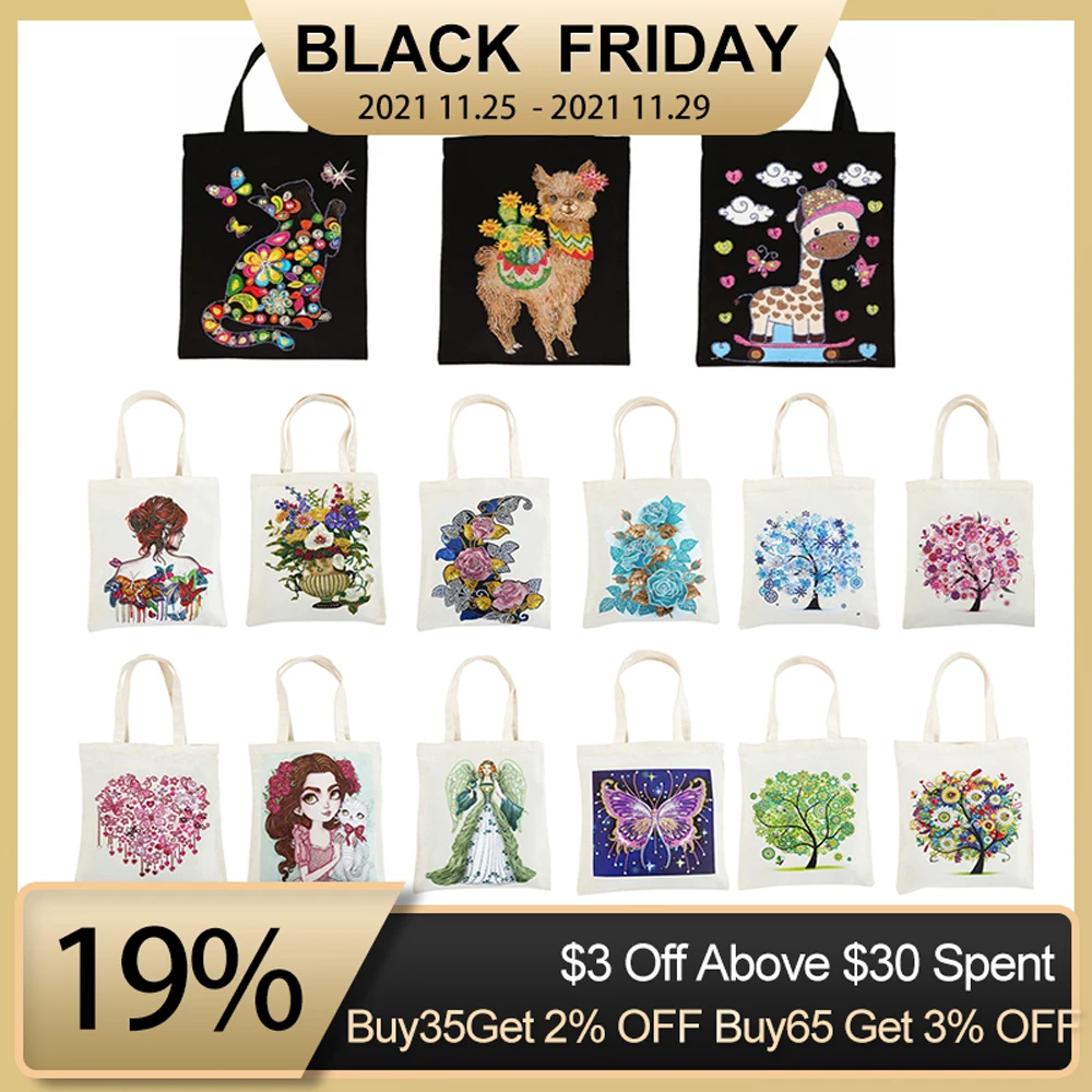 5D Diamond Painting Handbag DIY Eco-friendly Shopping Storage Bags Foldable Canvas Bag Home Organizer Craft Handbag Gifts
5D Diamond Painting Handbag DIY Eco-friendly Shopping Storage Bags Foldable Canvas Bag Home Organizer Craft Handbag Gifts