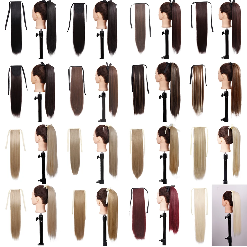 Azqueen 22Inch Synthetic Hair Long Straight Ponytail Wrap Ponytail Clip in Hair Extensions Natural Hairpiece Headwear Brown Gray
Azqueen 22Inch Synthetic Hair Long Straight Ponytail Wrap Ponytail Clip in Hair Extensions Natural Hairpiece Headwear Brown Gray