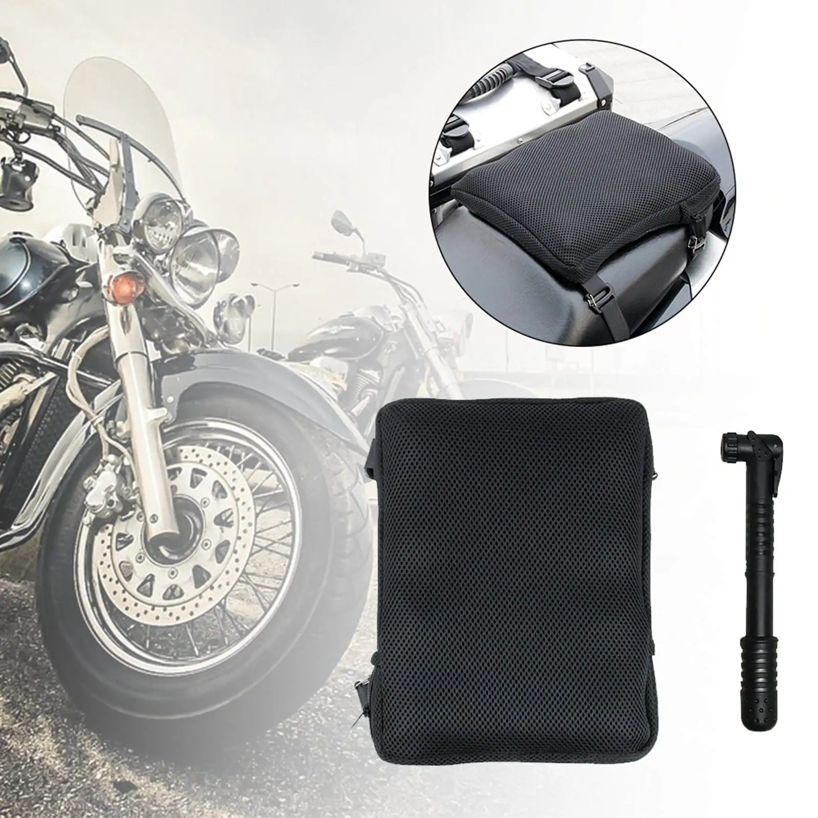 3D Motorcycle Air Seat Cushion Inflatable Seat Pad Pressure Relief Breathable Shock Absorption for Long-distance Riding
3D Motorcycle Air Seat Cushion Inflatable Seat Pad Pressure Relief Breathable Shock Absorption for Long-distance Riding