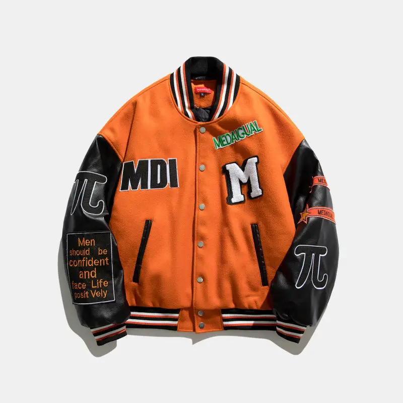 Men's winter jackets new high street loose badges flocking letters baseball uniforms cotton jackets warm and thick XL jacket
Men's winter jackets new high street loose badges flocking letters baseball uniforms cotton jackets warm and thick XL jacket