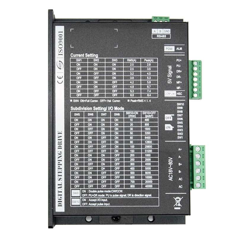 DM542/860H stepper driver with 485 communication 57/86 stepper motor communication driver
DM542/860H stepper driver with 485 communication 57/86 stepper motor communication driver