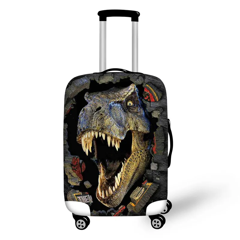 

Эластичный Защитный чехол для багажа, чехол для костюма, защитный чехол, чехлы на колесиках, аксессуары для путешествий, 3d-принт динозавра