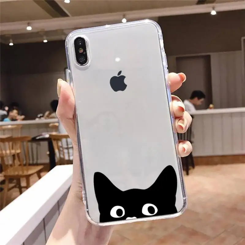 animal cat black lovely cute shell Phone Case Transparent for iPhone 6 7 8 11 12 s mini pro X XS XR MAX Plus
animal cat black lovely cute shell Phone Case Transparent for iPhone 6 7 8 11 12 s mini pro X XS XR MAX Plus