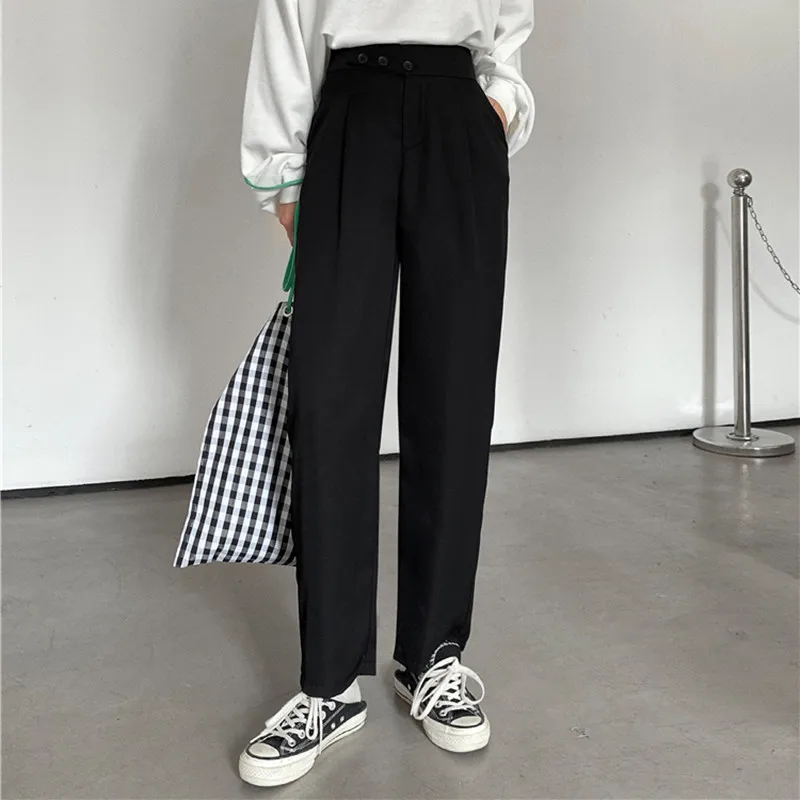 PLAMTEE 2022 Hot Autumn Women Pants Korean High Waist Casual Harlan Fashion Classic All-Match Minimalist Slim Trousers
PLAMTEE 2022 Hot Autumn Women Pants Korean High Waist Casual Harlan Fashion Classic All-Match Minimalist Slim Trousers