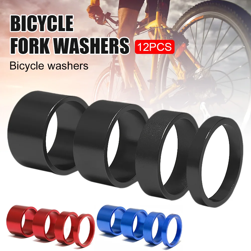 12 Pcs Bicycle Headset Spacer Aluminium Alloy Bike Fork Washer Handlebar Spacer for MTB Road Bike Bicycle Cycling Accessories
12 Pcs Bicycle Headset Spacer Aluminium Alloy Bike Fork Washer Handlebar Spacer for MTB Road Bike Bicycle Cycling Accessories