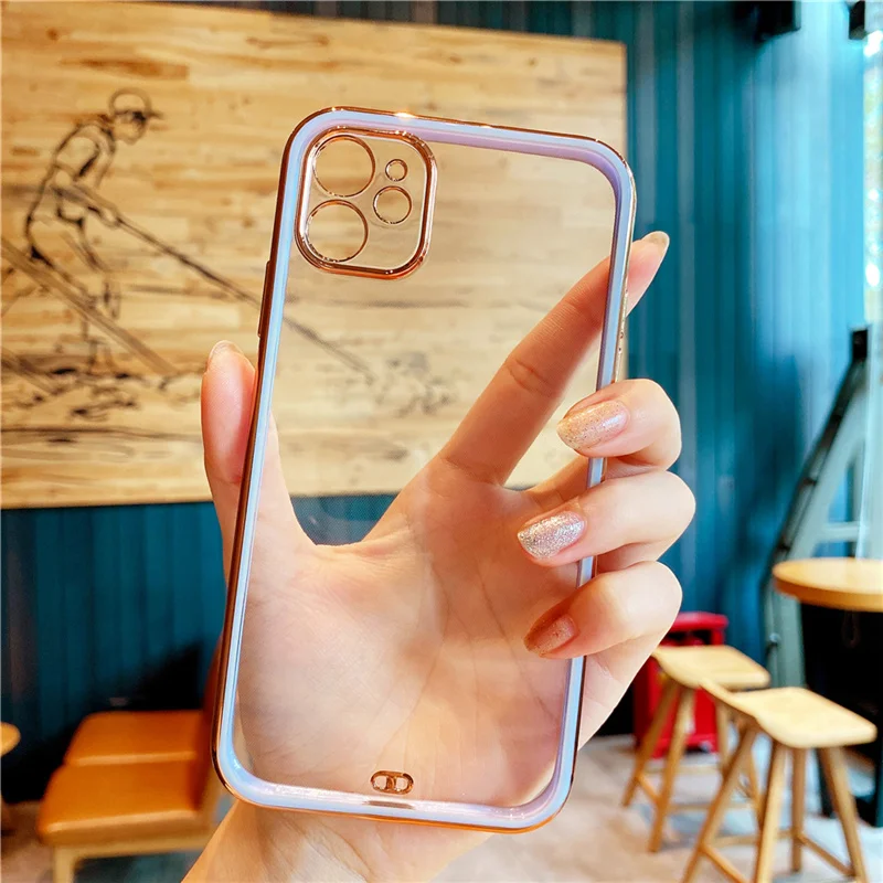 USLION Simple Electroplating Lens Protection Phone Case Transparent Cover For iphone 11 12 Pro Max Mini 7 8 Plus X XR XS Soft
USLION Simple Electroplating Lens Protection Phone Case Transparent Cover For iphone 11 12 Pro Max Mini 7 8 Plus X XR XS Soft