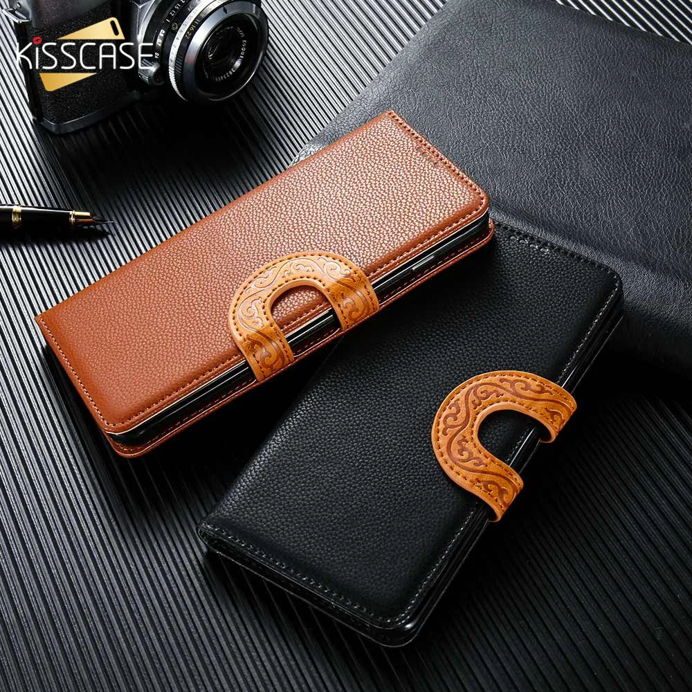 телефон смартфон KISSCASE Винтаж кошелек кожаный чехол для samsung Galaxy Note 9 8 S10 плюс S10e S9 A9