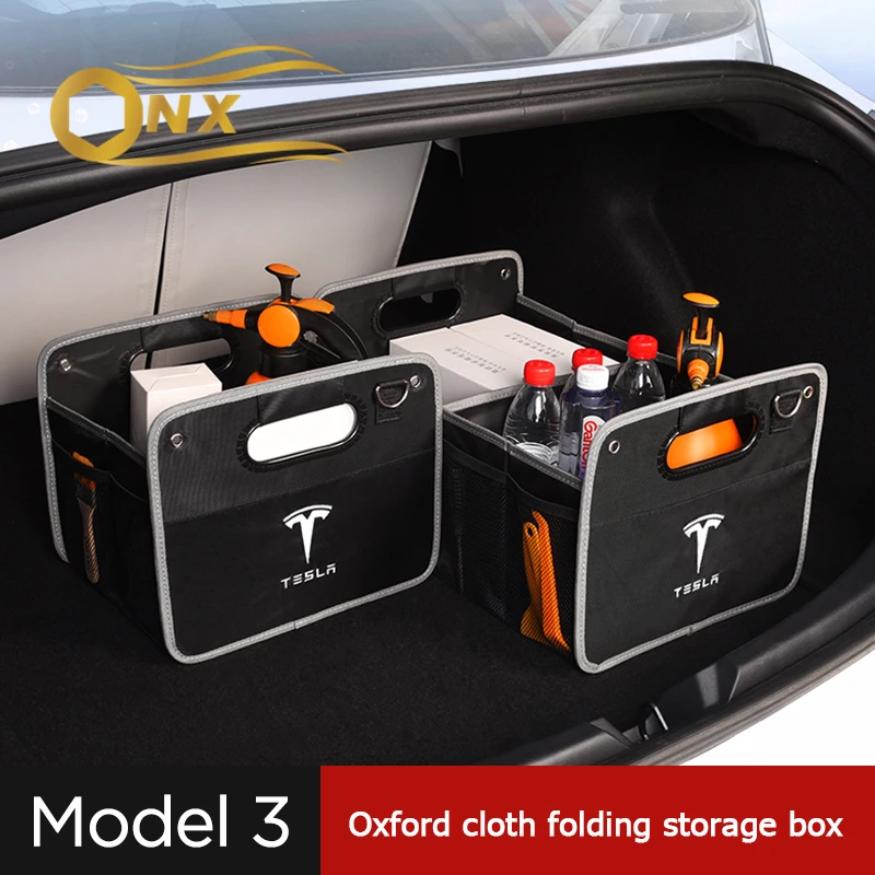 Автомобильный багажник складной ящик для хранения Tesla Model3 украшение интерьера |