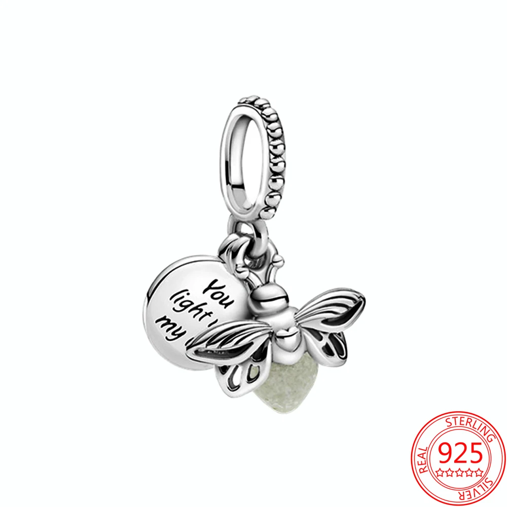New 925 Sterling Silver Glow-in-the-dark Beaded Charm Pendant Fit for Original Pandora Bracelet DIY Jewelry Gifts for Women
New 925 Sterling Silver Glow-in-the-dark Beaded Charm Pendant Fit for Original Pandora Bracelet DIY Jewelry Gifts for Women