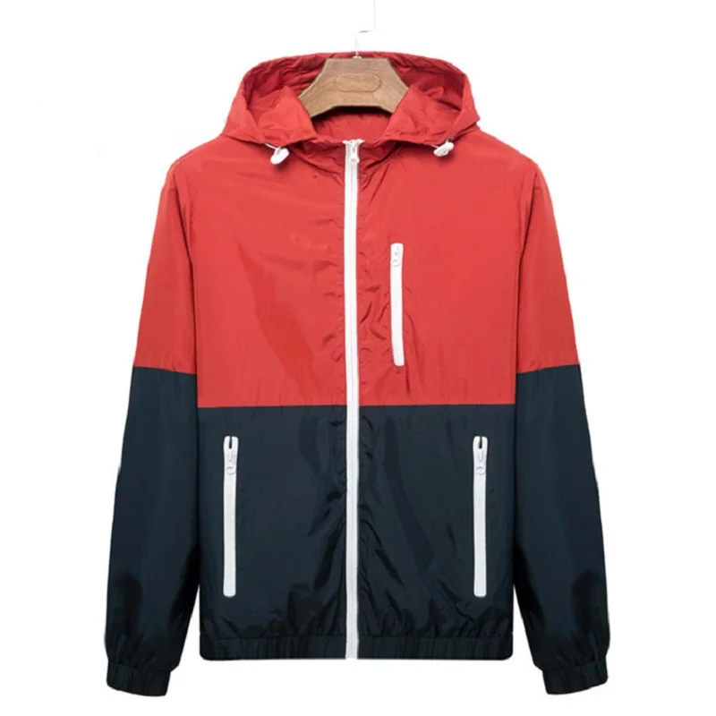 Windbreaker Men Casual Spring Autumn Lightweight Jacket New Arrival Hooded Contrast Color Zipper up Jackets Outwear Cheap
Windbreaker Men Casual Spring Autumn Lightweight Jacket New Arrival Hooded Contrast Color Zipper up Jackets Outwear Cheap