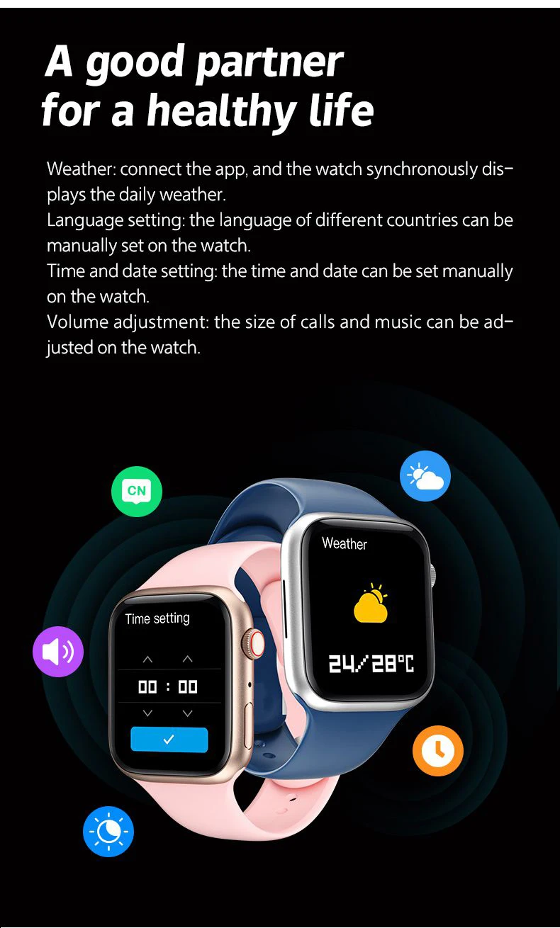 Смарт-часы IWO 14 i7 Pro Max фитнес-трекер с Bluetooth мониторинг сна водонепроницаемые 7