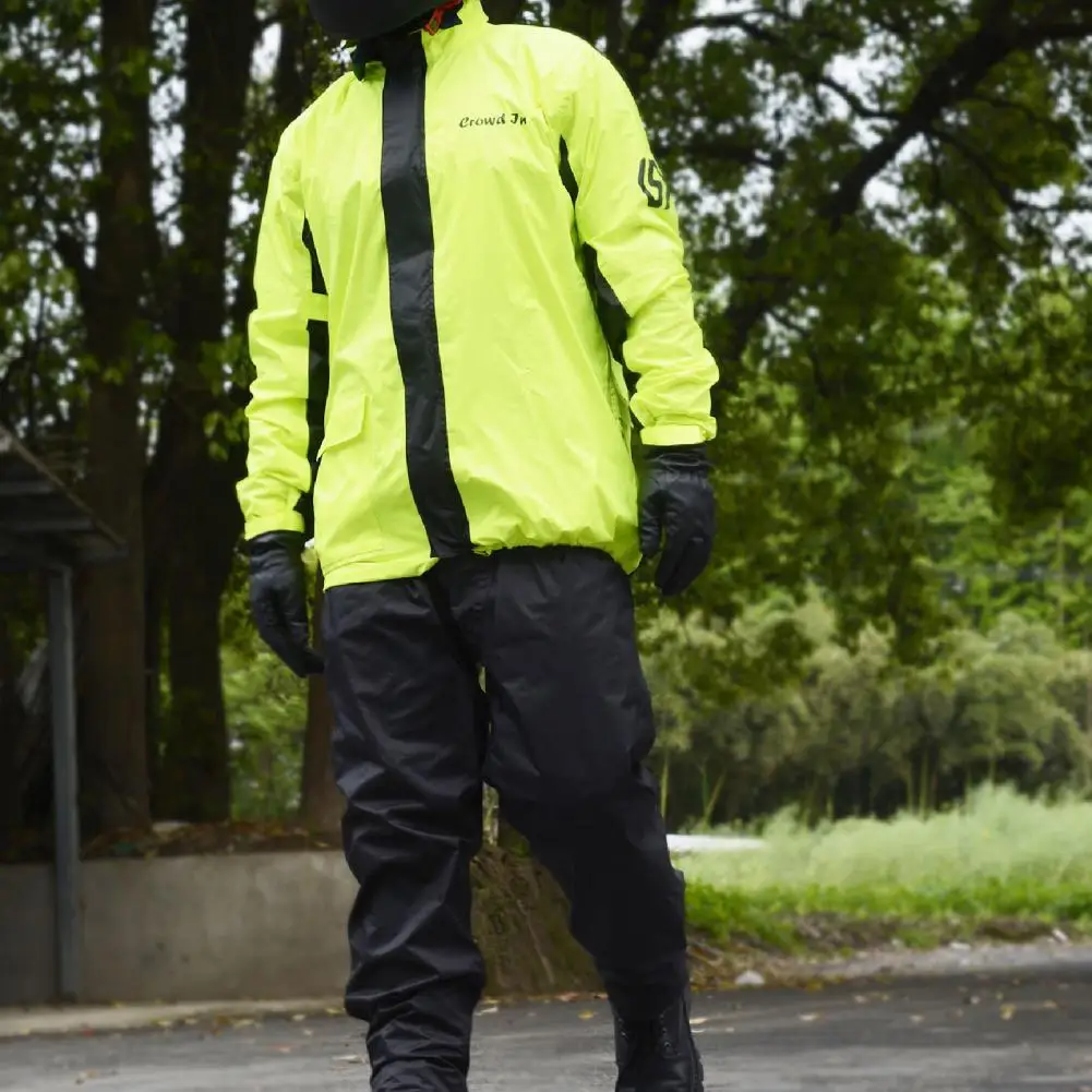 Motorcycle Raincoat Reflective Waterproof Green Thicken Motorbike Rain Pants Suit for Adult
Motorcycle Raincoat Reflective Waterproof Green Thicken Motorbike Rain Pants Suit for Adult