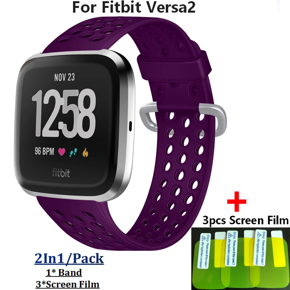 Силиконовый ремешок для часов Fitbit Versa/Versa2 сменный Браслет | Электроника